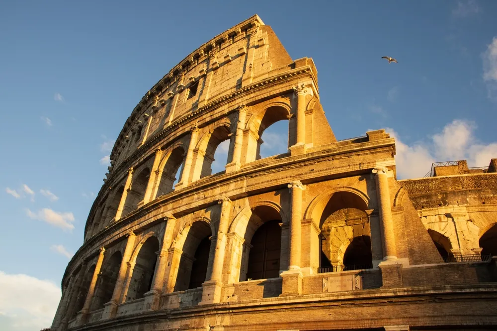colosseum by evening light